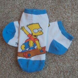 BNWOT Bart Simpson Character Ankle Socks